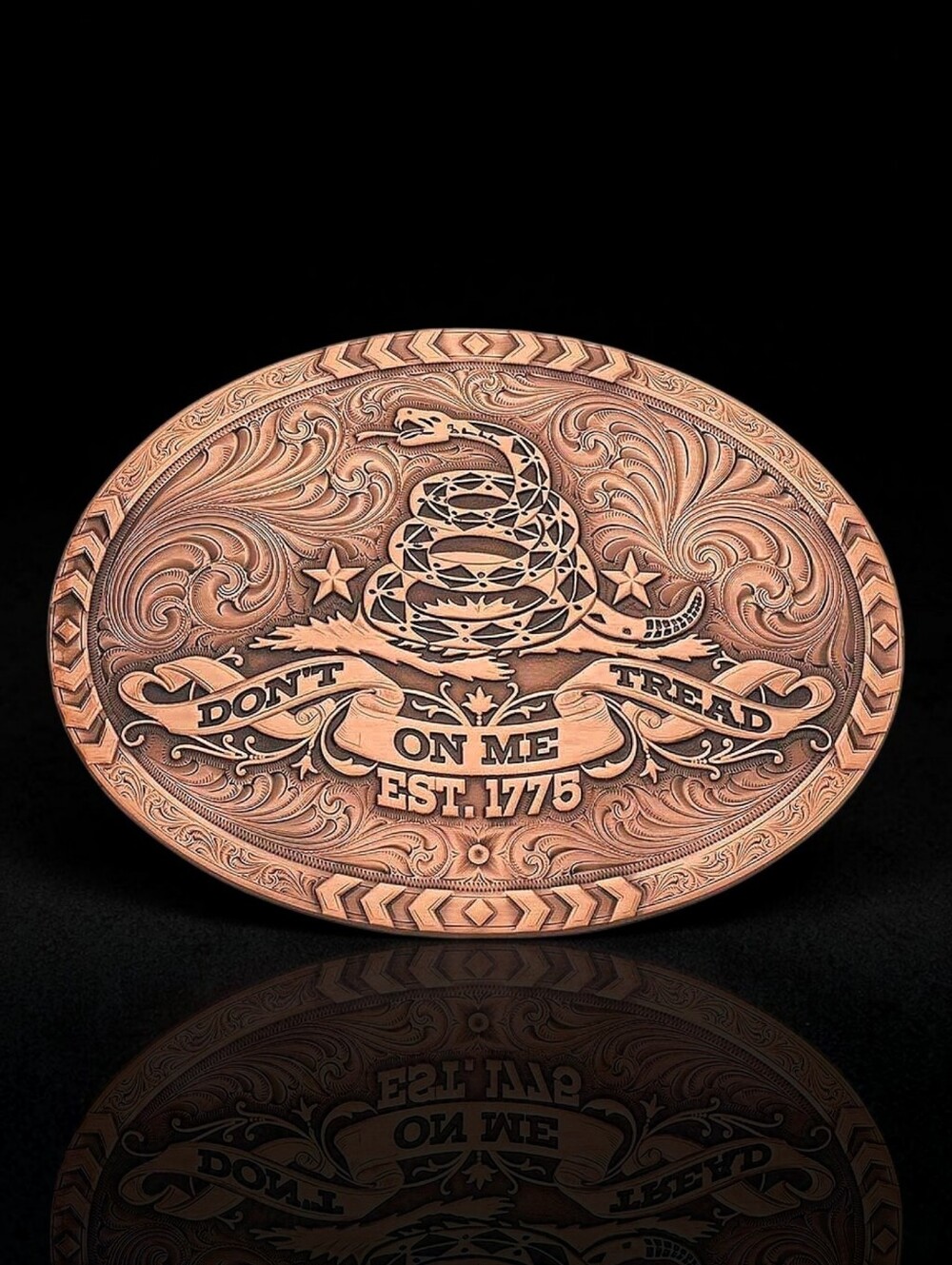 MONTANA SILVERMITHS Bronze Gadsden Don't Tread On Me Belt Buckle Retail $140 NEW